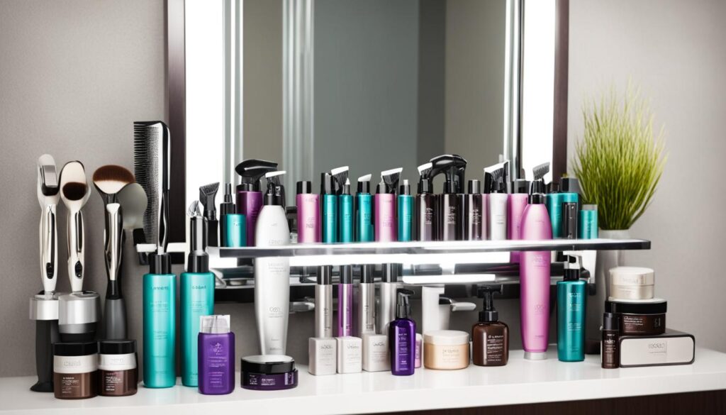 Hair products and styling tools Hair products and styling tools