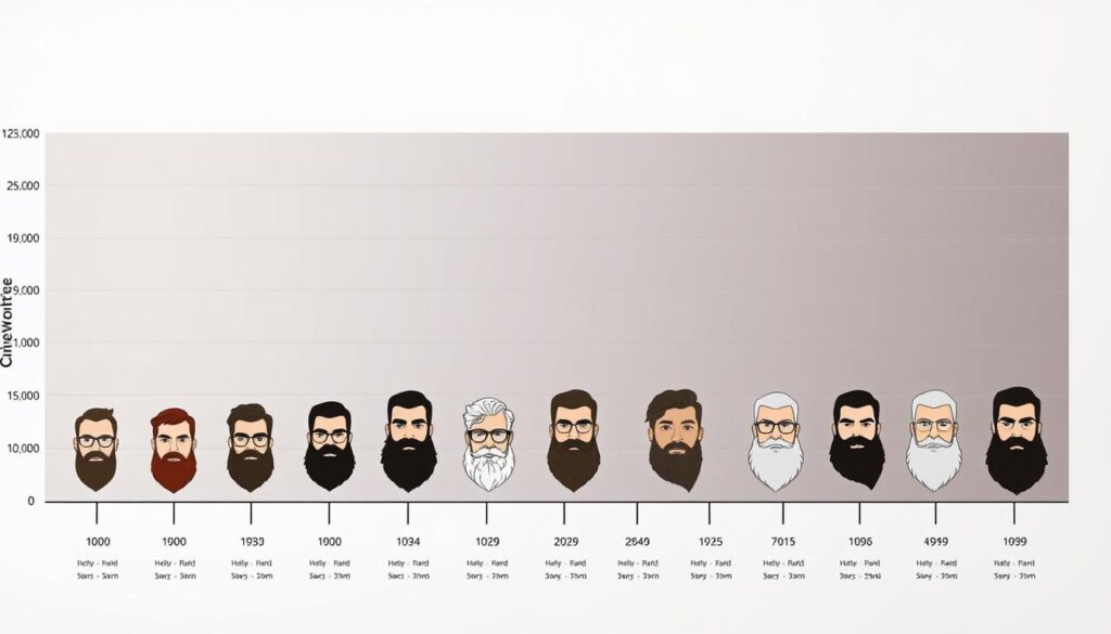 Beard growth rate chart
