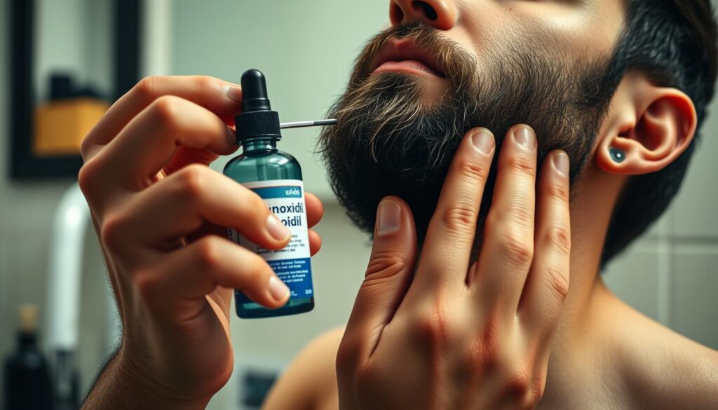 minoxidil application